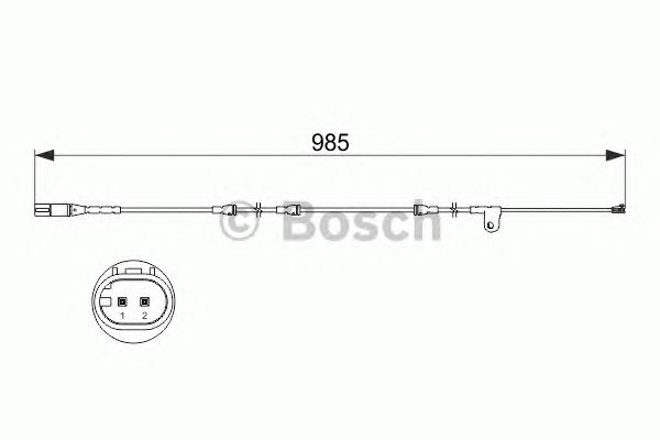 1987473520 BOSCH Датчик зносу гальмівних колодок1