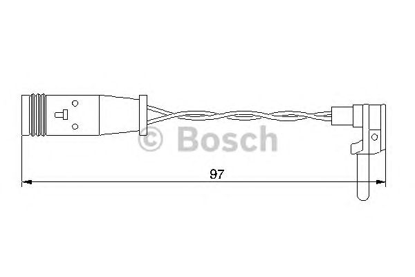 1987474966 BOSCH Датчик зносу гальмівних колодок1