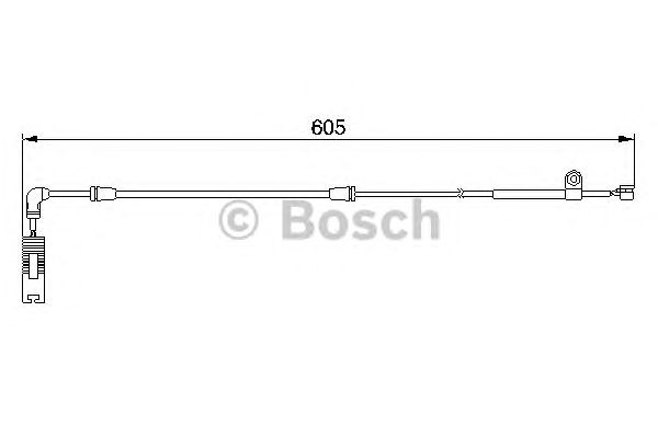 1987474943 BOSCH Датчик зносу гальмівних колодок1