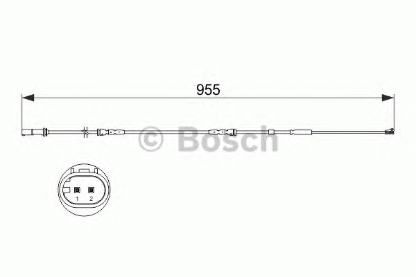 1987473511 BOSCH Датчик зносу гальмівних колодок1