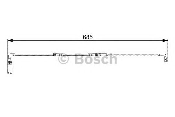 1987473003 BOSCH Датчик зносу гальмівних колодок1