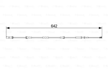 1987473544 BOSCH Датчик зносу гальмівних колодок1
