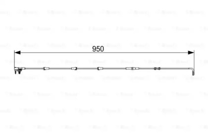 1987473564 BOSCH Датчик зносу гальмівних колодок1