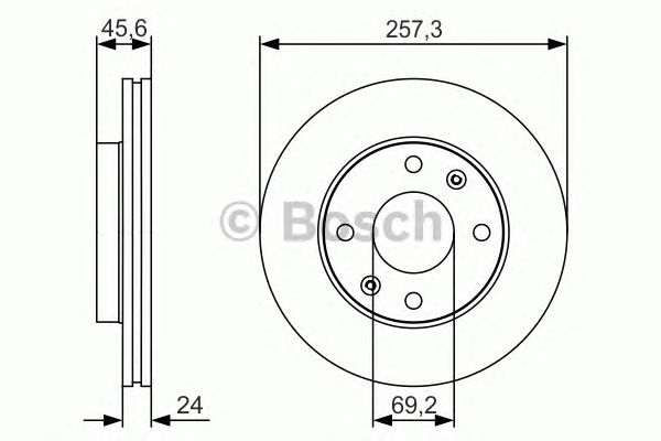 0986479S03 BOSCH Гальмівний диск1