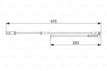 1987473548 BOSCH Датчик зносу гальмівних колодок1