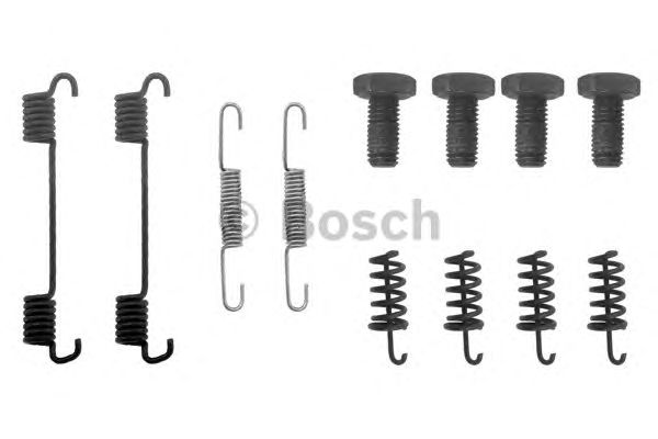 1987475077 BOSCH Монтажний комплект задніх гальмівний колодок1
