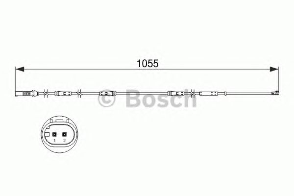1987473508 BOSCH Датчик зносу гальмівних колодок1