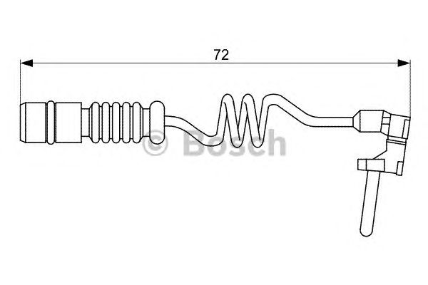 1987473057 BOSCH Датчик зносу гальмівних колодок1