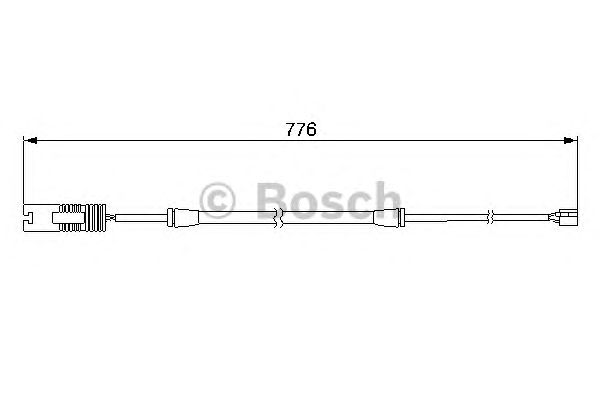 1987474925 BOSCH Датчик зносу гальмівних колодок1