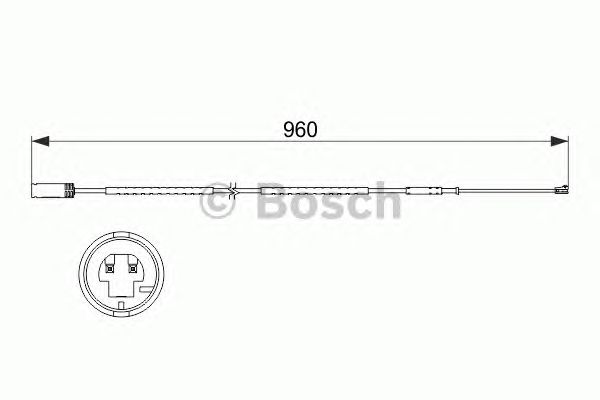 1987473523 BOSCH Датчик зносу гальмівних колодок1