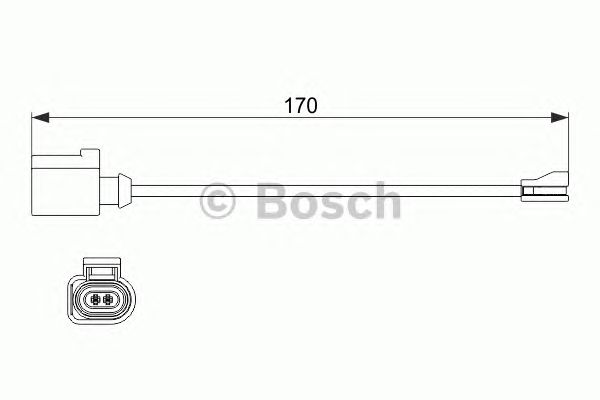 1987474512 BOSCH Датчик зносу гальмівних колодок1