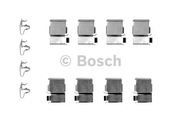 1987474351 BOSCH Монтажний комплект гальмівних колодок1