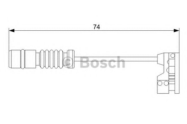 1987473008 BOSCH Датчик зносу гальмівних колодок1