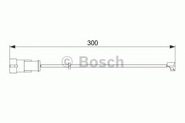 1987474573 BOSCH Датчик зносу гальмівних колодок1