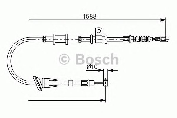 1987482246 BOSCH Трос ручного гальма1