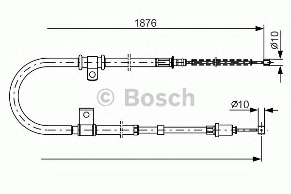 1987482183 BOSCH Трос ручного гальма1