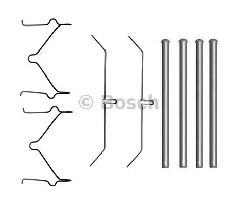 1987474698 BOSCH Монтажний комплект гальмівних колодок1