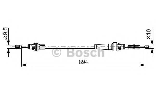 1987482365 BOSCH Трос ручного гальма1