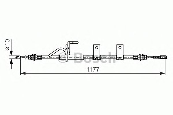 1987482404 BOSCH Трос ручного гальма1
