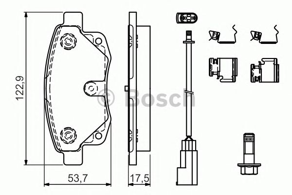 0986494614 BOSCH Гальмівні колодки до дисків BP27040