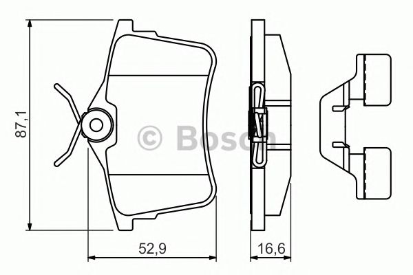 0986494646 BOSCH Гальмівні колодки до дисків BP27341