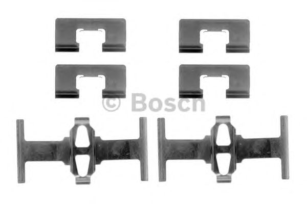 1987474329 BOSCH Монтажний комплект гальмівних колодок1