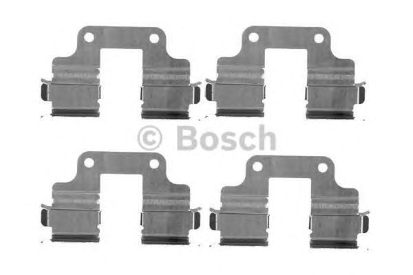 1987474463 BOSCH Монтажний комплект гальмівних колодок1