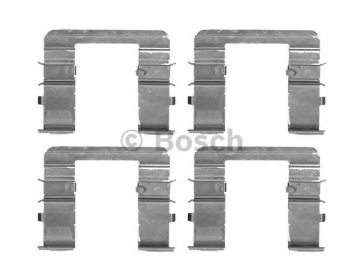 1987474718 BOSCH Монтажний комплект гальмівних колодок1