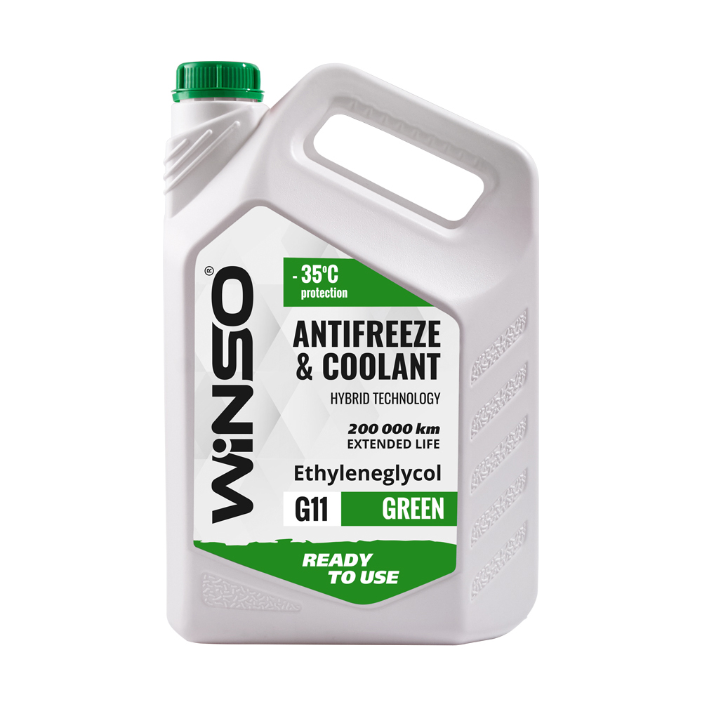 ANTIFREEZE & COOLANT WINSO GREEN G11 Антифриз -35С 4,1kg (4шт/ящ)1