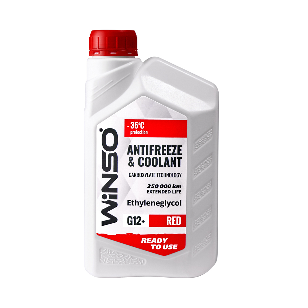 ANTIFREEZE & COOLANT WINSO RED G12+ Антифриз -35С 0,9kg (15шт/ящ)1