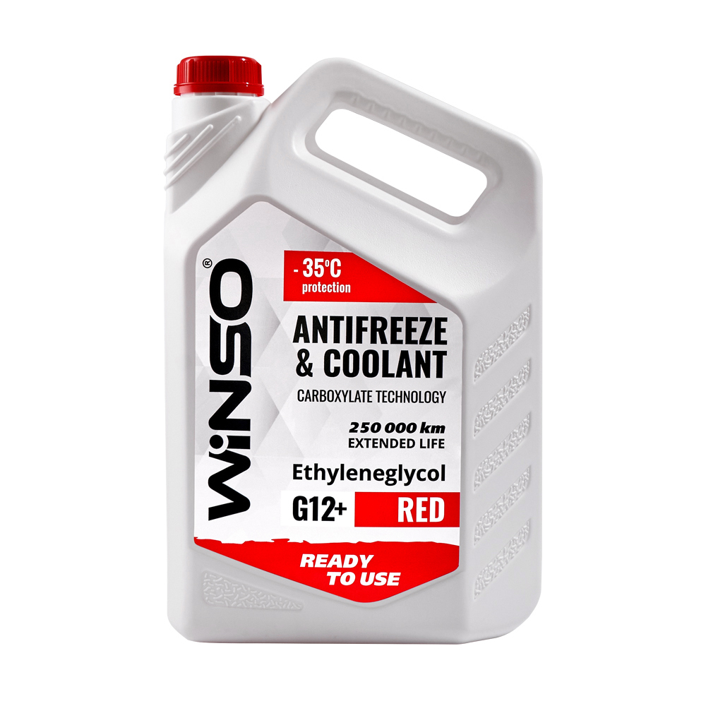 ANTIFREEZE & COOLANT WINSO RED G12+ Антифриз -35С 4,1kg (4шт/ящ)1