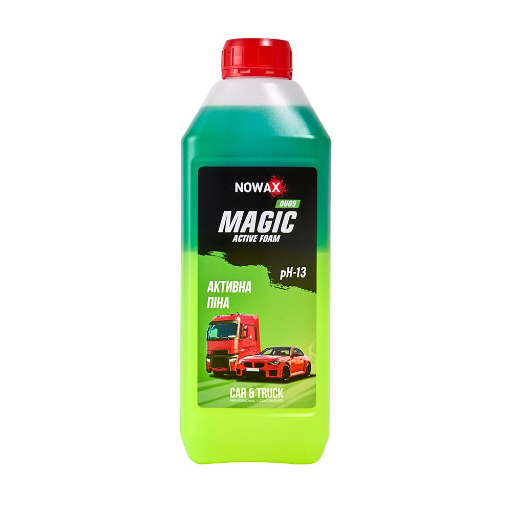 NOWAX  Піна активна суперконцентрат для безконтакт.мийки Nowax Magic Active Foam Duos, 1L (9шт/уп)1