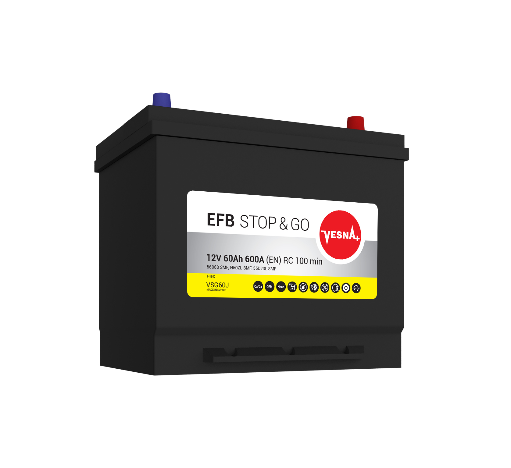 65 Ah/12V NEW!!!! Vesna EFB Japan  Euro1