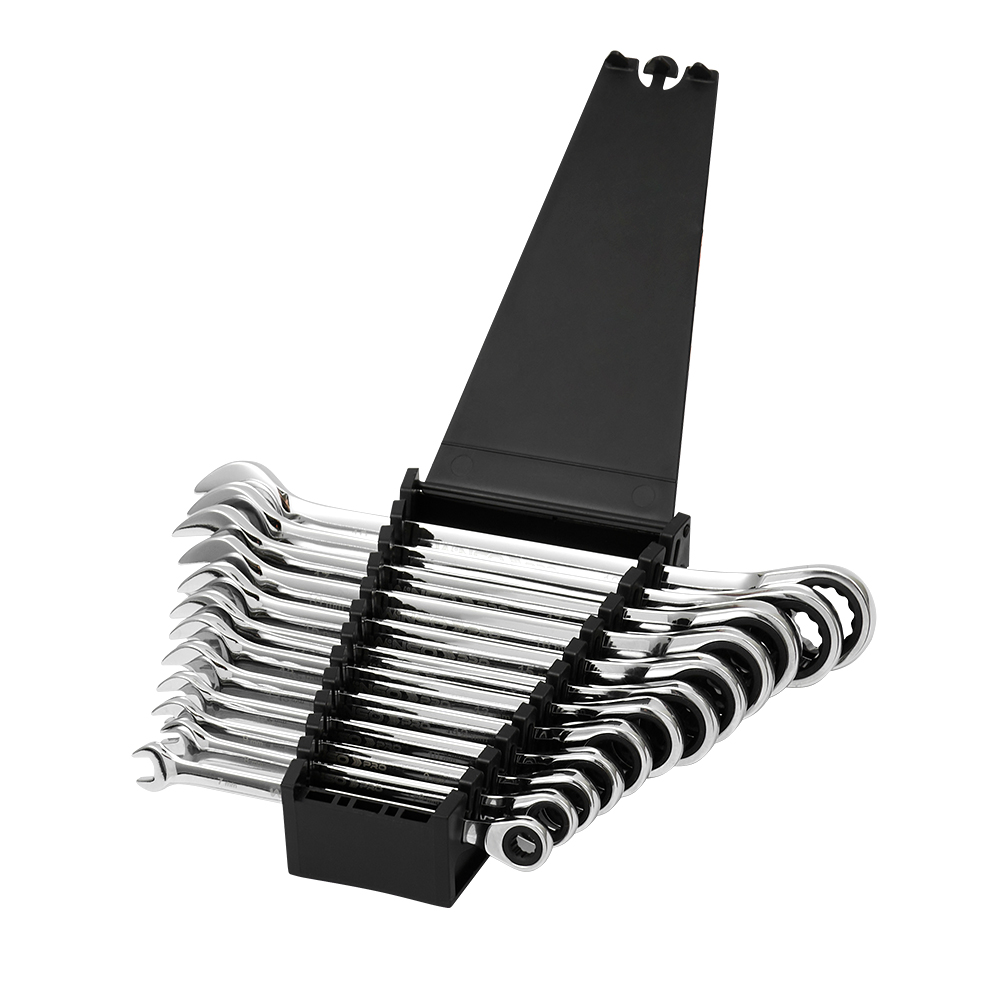 Набір ключів комбінованих WINSO PRO з тріскачкою CR-V, 12шт (7-19, 7- 8-9-10-12-13-14-15-16-17-18-191