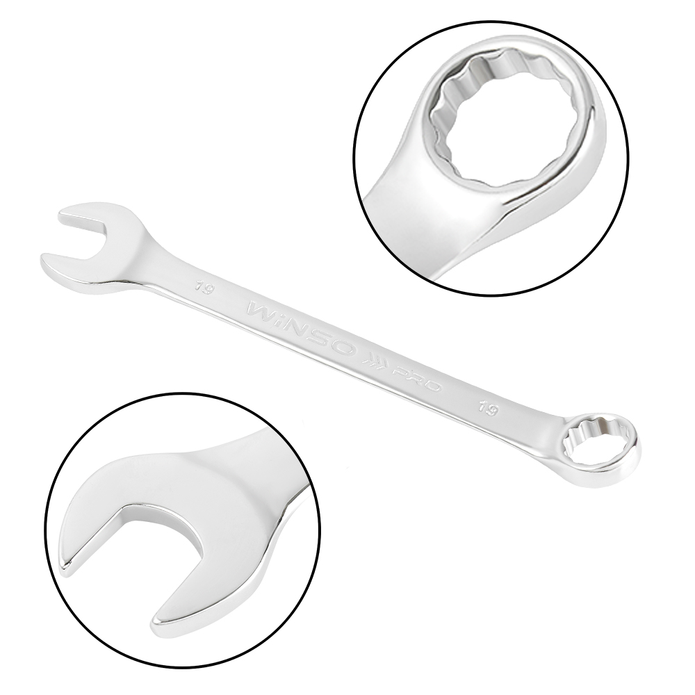 Набір ключів комбінованих WINSO PRO CR-V, 12шт., 6-22 мм, упакування пластик2