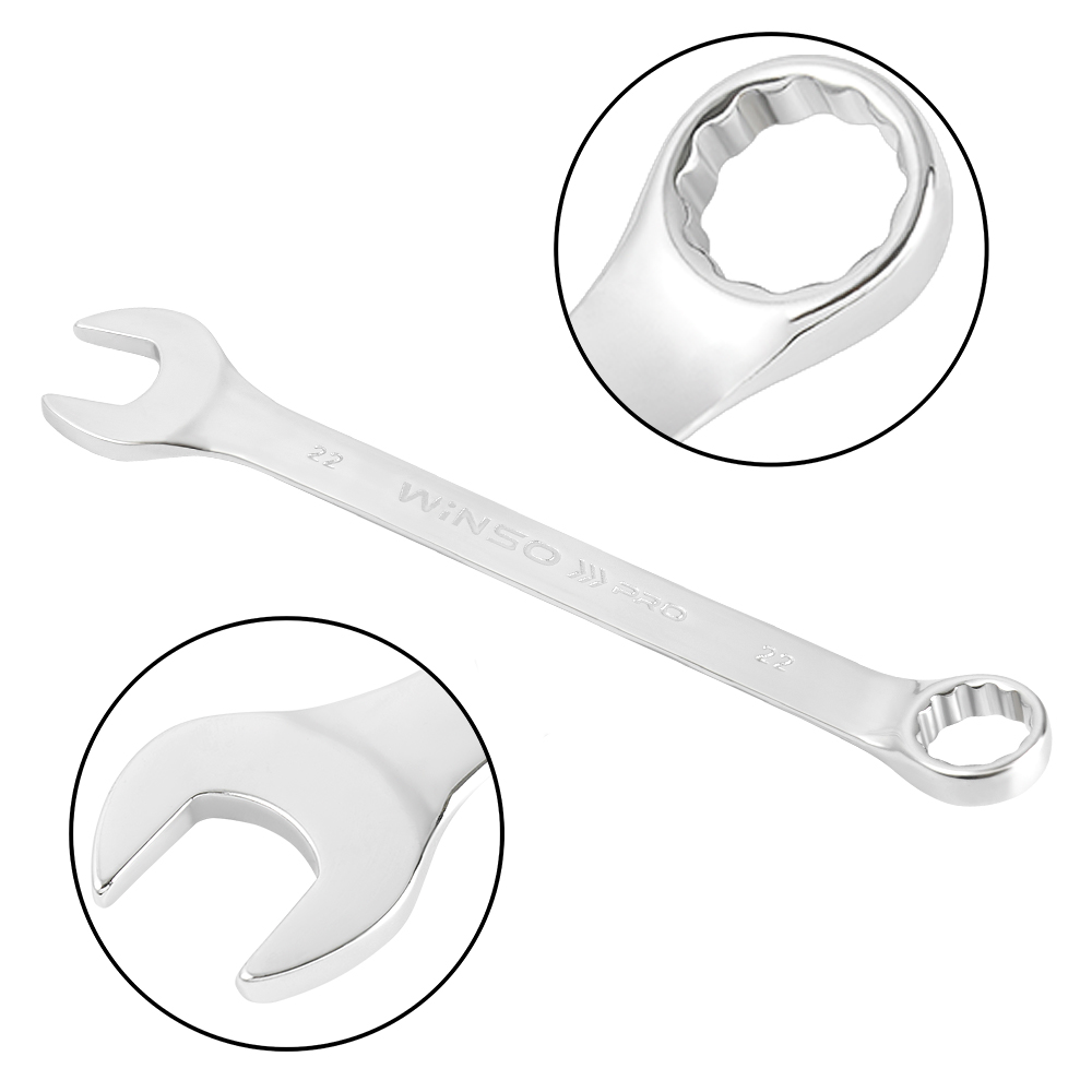 Набір ключів комбінованих WINSO PRO CR-V, 15шт., 6-22 мм, упакування пластик3
