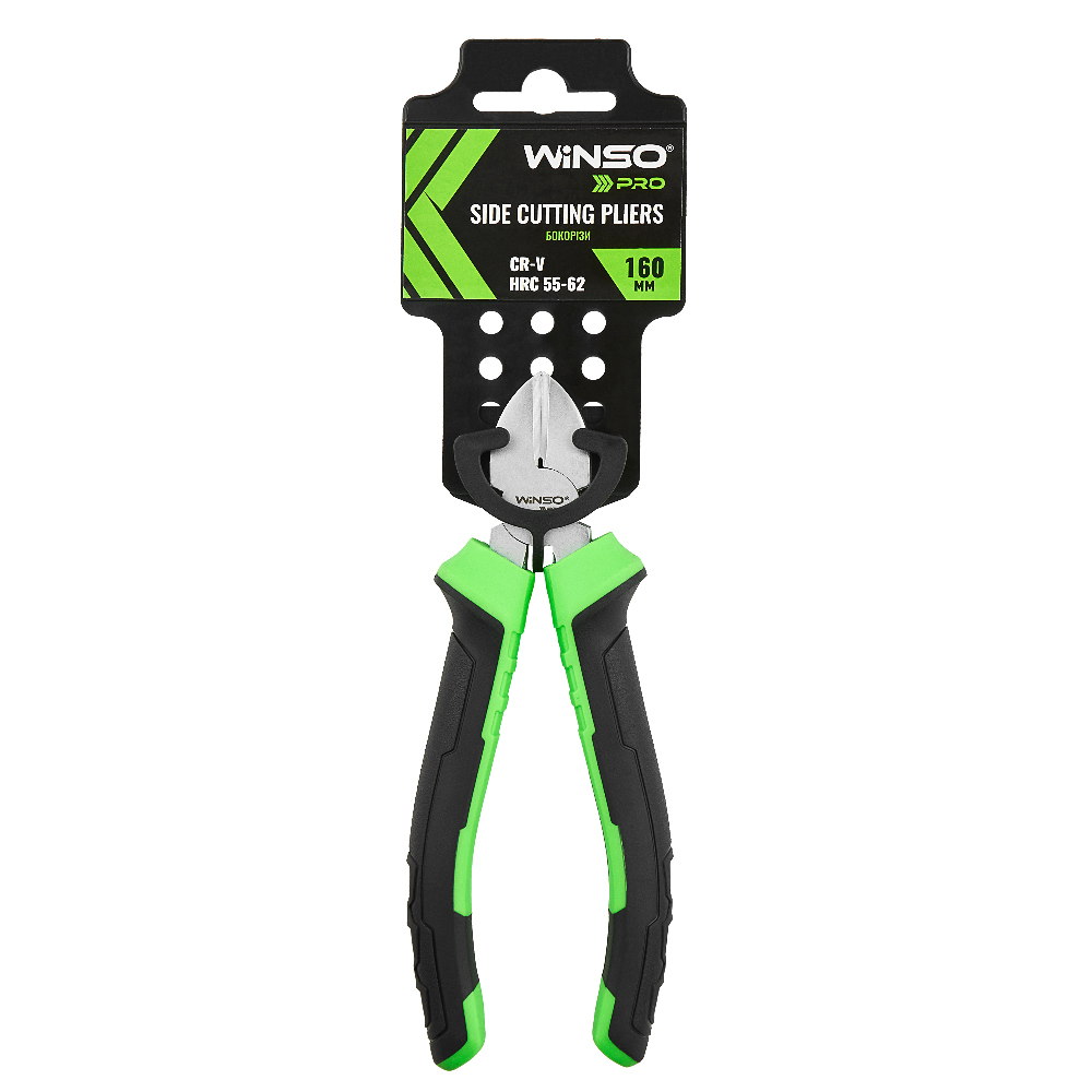 Бокорізи WINSO PRO 160мм, Cr-V, HRC 55-62, сатинове покриття, двокомпонентна ручка1