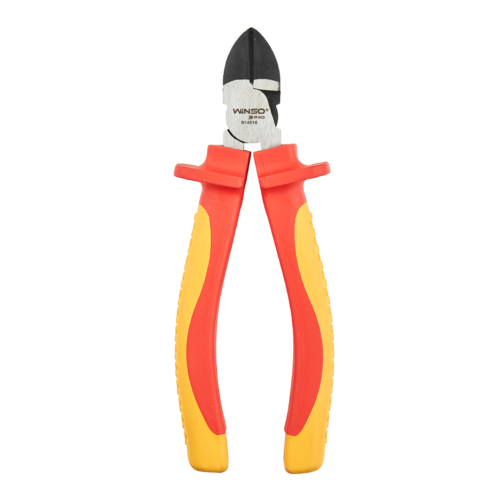 Бокорізи діелектричні WINSO PRO 160мм, VDE 1000В, 60Cr-V, HRC 58-65, поліровані, чорний нікель, двок1