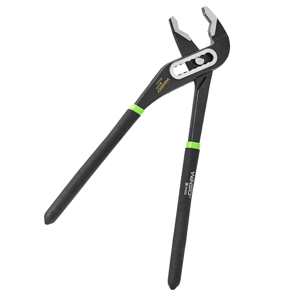 Кліщі переставні сантехнічні WINSO PRO 240мм, макс. діаметр 35мм, Cr-V, HRC 55-60, поліровані, чорни2