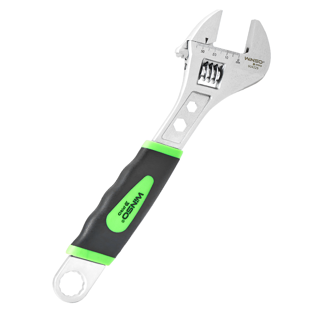 Ключ розвідний WINSO PRO 250мм, макс діаметр 29мм, Cr-V, HRC 44-45, вимірювальна шкла, сатинове покр2
