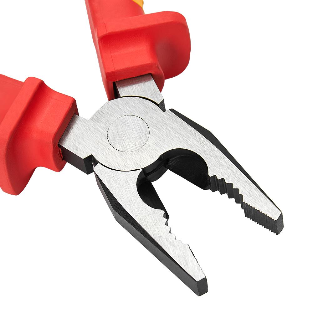 Плоскогубці комбіновані діелекричні WINSO PRO 180мм, VDE 1000В, 60Cr-V, HRC 58-65, поліровані, чорни3