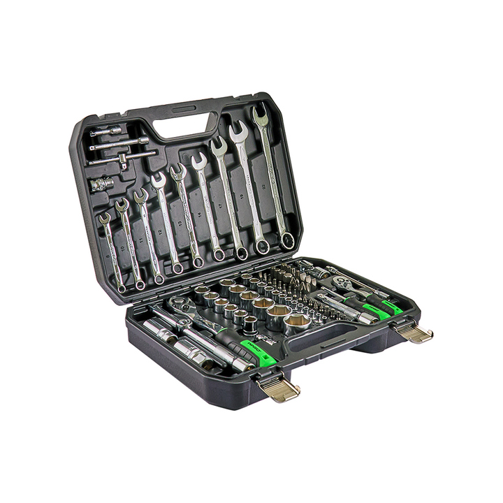 Професійний набір інструментів в кейсі WINSO Pro 1/2_, 1/4_ 72 T, CR-V, 82 од.0