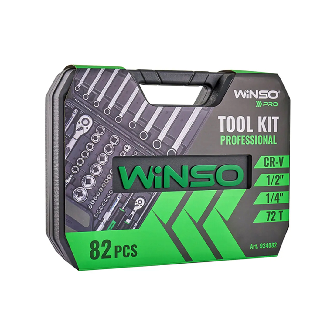 Професійний набір інструментів в кейсі WINSO Pro 1/2_, 1/4_ 72 T, CR-V, 82 од.1