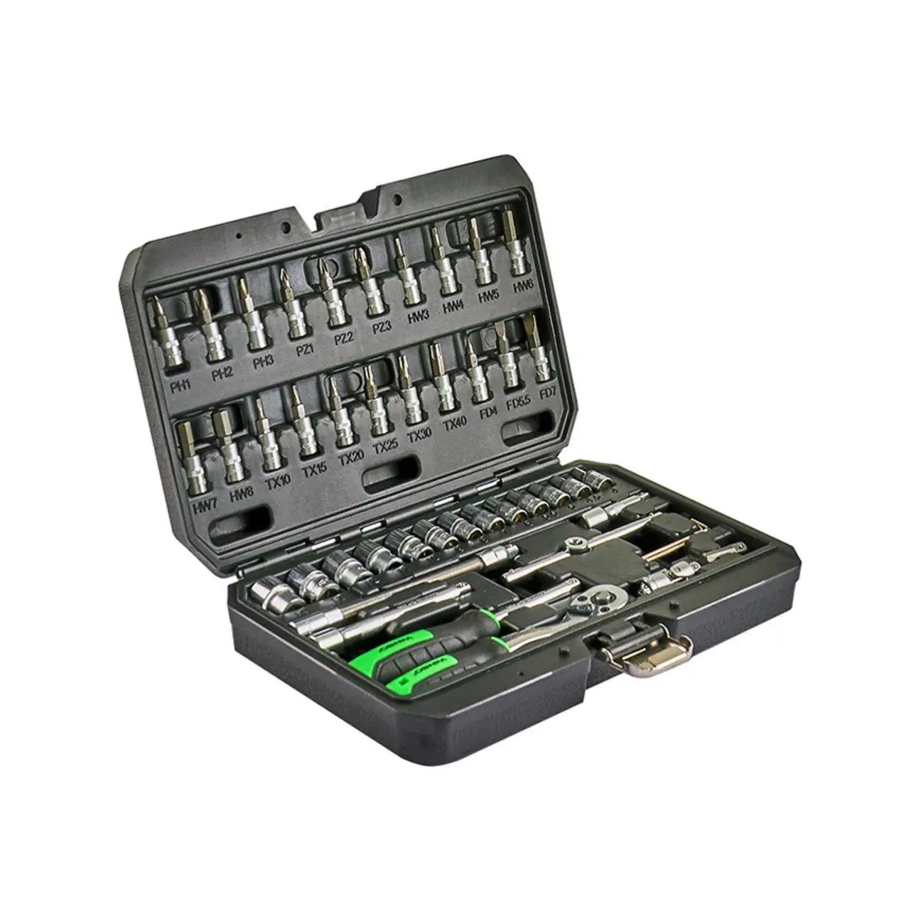 Професійний набір інструментів в кейсі WINSO Pro 1/4_ 72 T, CR-V, 46 од.0