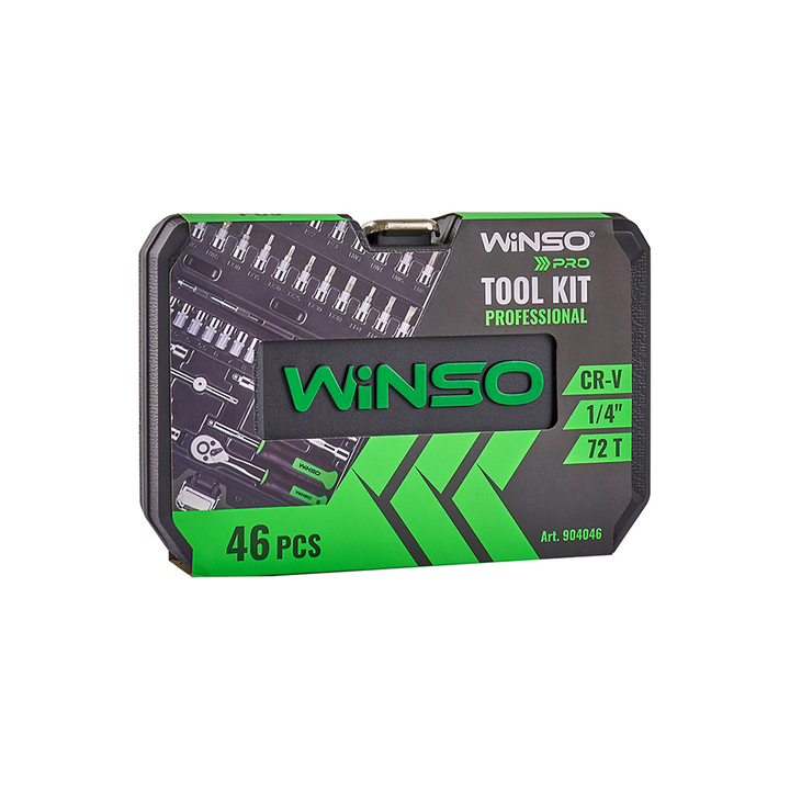 Професійний набір інструментів в кейсі WINSO Pro 1/4_ 72 T, CR-V, 46 од.1