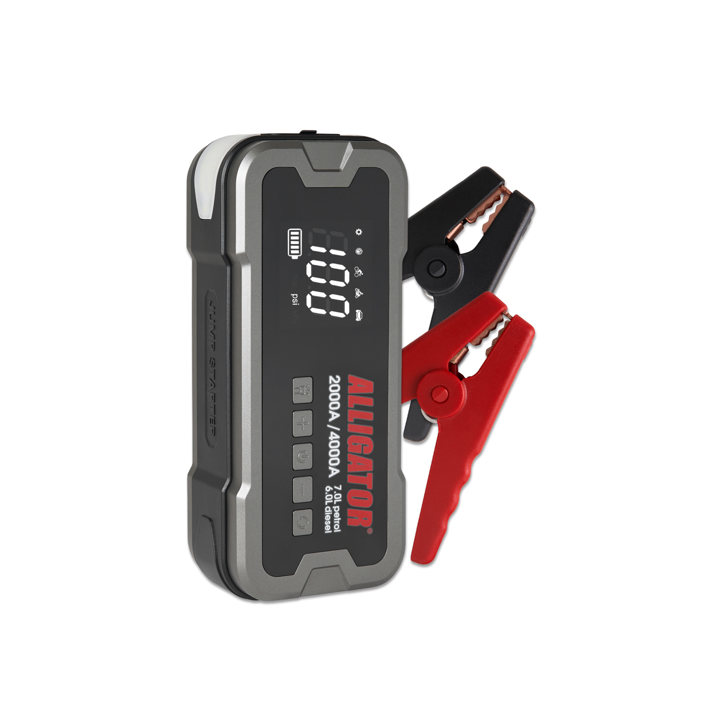 ALLIGATOR Пусковий пристрій 24000mAh 2000A/4000A, kompressor 10Bar (10шт.)0