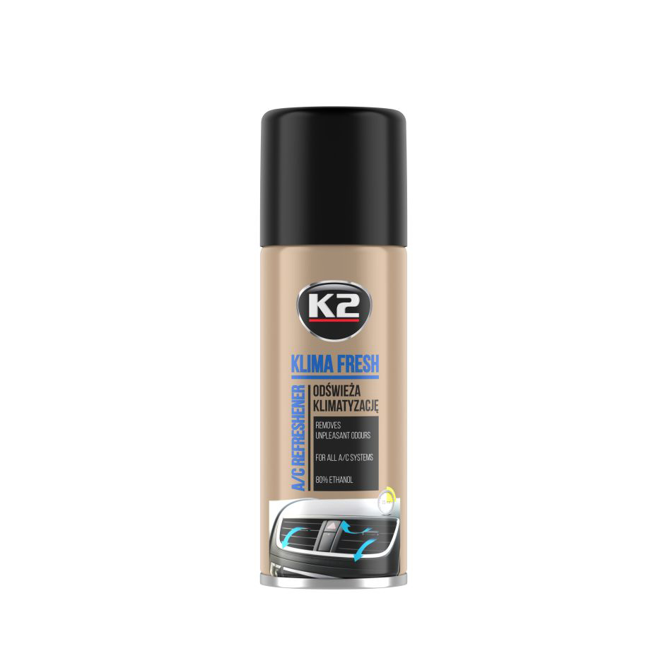 K2 KLIMA FRESH Cherry 150ml Освіжувач системи автокондиціонера вишня (аерозоль) х24 NEW1
