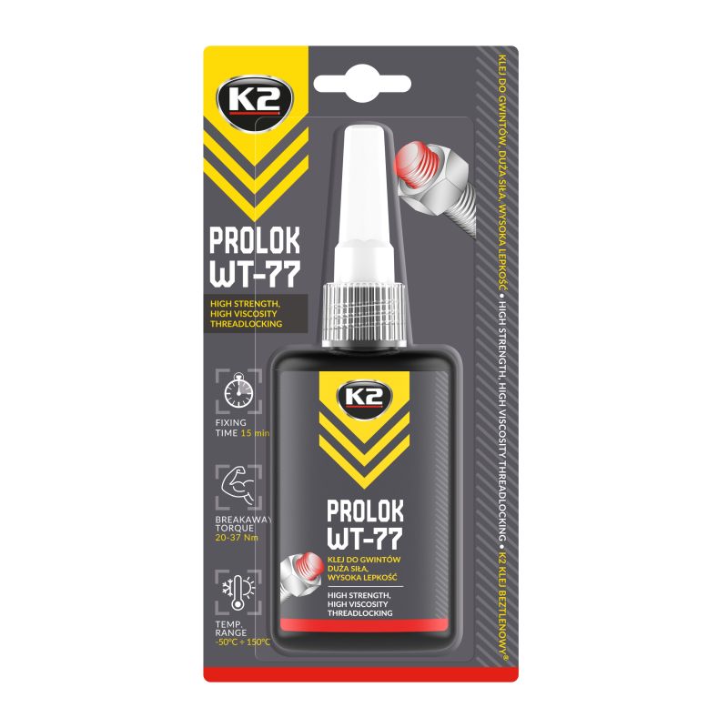 K2 PROLOK WT-77 HIGH 50g фіксатор різьби анаеробний високої міцності х121