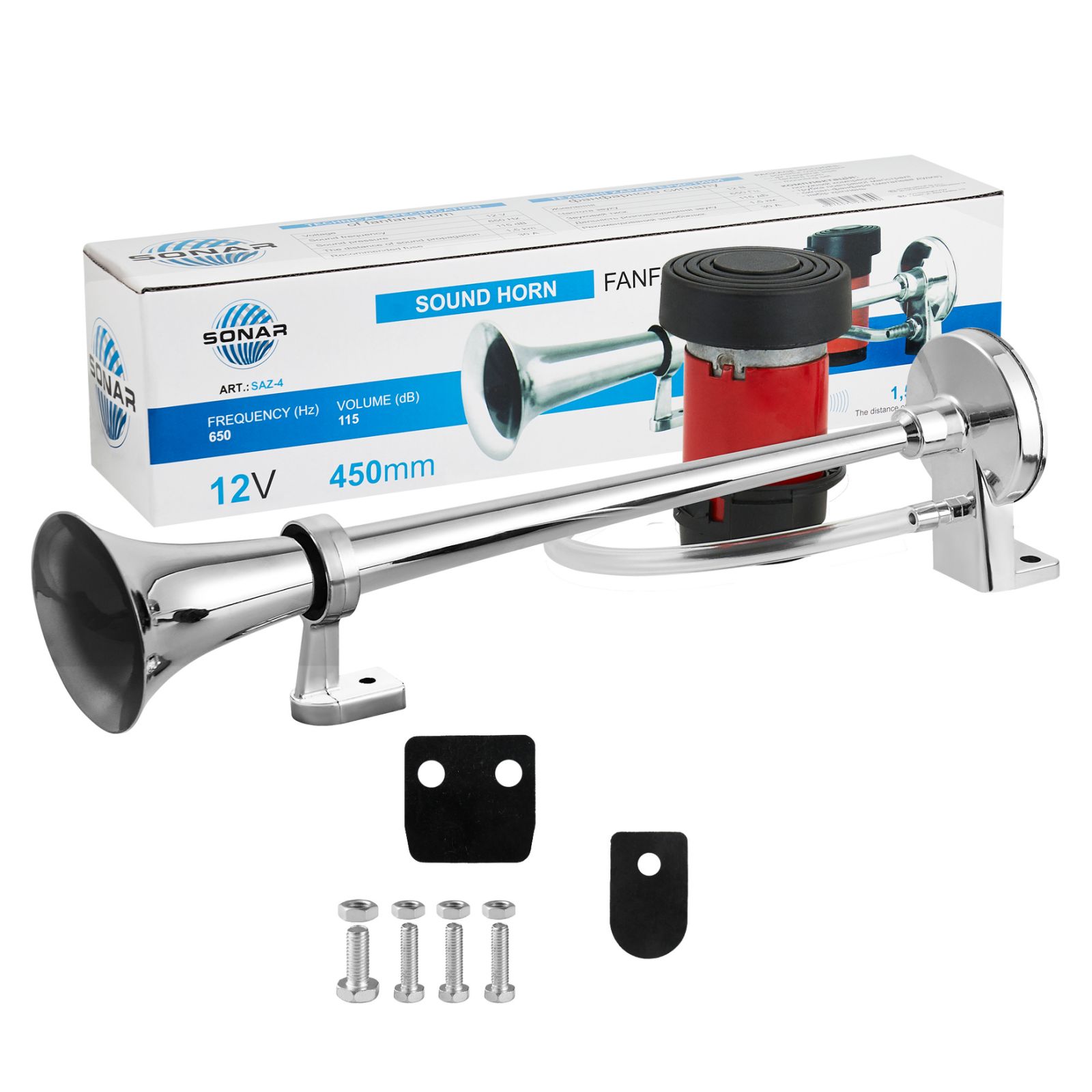 СОНАР  Сигнал автомобільний, фанфарний 45 см., 12В, (20 шт.)0